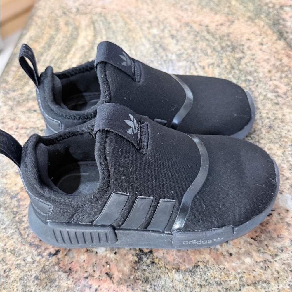 Adidas Kids Black Slip-On Sneakers